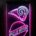 Los Angeles Rams Neon Sign Navy Moon Est 1937 1