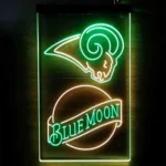 Los Angeles Rams Neon Sign Navy Moon Est 1937 1