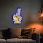 Los Angeles Rams Neon Sign Nfl Foam Finger 1