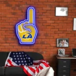 Los Angeles Rams Neon Sign Nfl Foam Finger 1