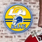 Los Angeles Rams Neon Sign Nfl Helmet Acrylic 1
