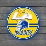 Los Angeles Rams Neon Sign Nfl Helmet Acrylic 1
