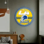 Los Angeles Rams Neon Sign Nfl Helmet Acrylic 1