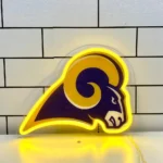 Los Angeles Rams Neon Sign Rams Head Mascot 1