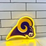 Los Angeles Rams Neon Sign Rams Head Mascot 1