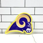 Los Angeles Rams Neon Sign Rams Head Mascot 1