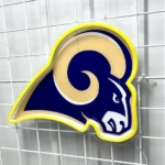 Los Angeles Rams Neon Sign Rams Head Mascot 1