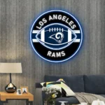 Los Angeles Rams Neon Sign Rugby Acrylic 1