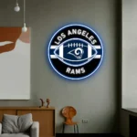Los Angeles Rams Neon Sign Rugby Acrylic 1