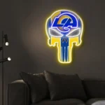 Los Angeles Rams Neon Sign The Punisher 1