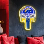 Los Angeles Rams Neon Sign The Punisher 1