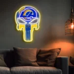 Los Angeles Rams Neon Sign The Punisher 1