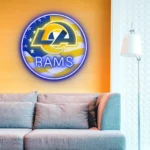 Los Angeles Rams Neon Sign Us Pennant Acrylic 1