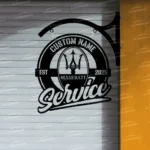 Maserati Metal Sign Bespoke Logo Metal Hanging Sign Car Garage Decor 1