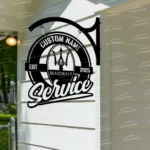 Maserati Metal Sign Bespoke Logo Metal Hanging Sign Car Garage Decor 1