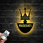 Maserati Metal Sign Logo Car 1
