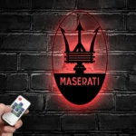 Maserati Metal Sign Logo Car 1