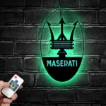 Maserati Metal Sign Logo Car 1