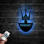 Maserati Metal Sign Logo Car 1