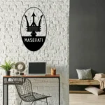 Maserati Metal Sign Logo Car 1