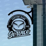 Mazda Metal Sign Bespoke Logo Metal Hanging Sign Car Garage Decor 1