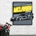 Mclaren Neon Sign Senna Poster 1