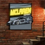 Mclaren Neon Sign Senna Poster 1