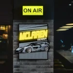 Mclaren Neon Sign Senna Poster 1