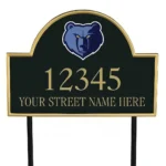 Memphis Grizzlies Metal Sign Bear Face Crest 1