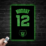 Memphis Grizzlies Metal Sign Custom Ja Morant 12 1