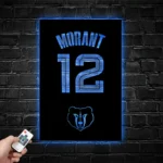 Memphis Grizzlies Metal Sign Custom Ja Morant 12 1