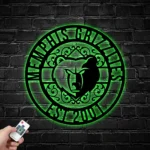 Memphis Grizzlies Metal Sign Custom Nba 1