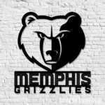 Memphis Grizzlies Metal Sign Emblem 1