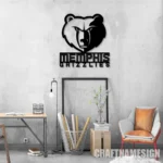 Memphis Grizzlies Metal Sign Emblem 1