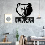 Memphis Grizzlies Metal Sign Emblem 1