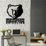 Memphis Grizzlies Metal Sign Emblem 1