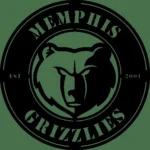 Memphis Grizzlies Metal Sign Grizzly Bear 1
