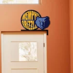 Memphis Grizzlies Metal Sign Grizzly Bear Face 1