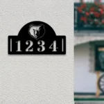 Memphis Grizzlies Metal Sign Nba Metal House Number Sign 1