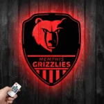Memphis Grizzlies Metal Sign Shield Shape 1