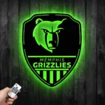 Memphis Grizzlies Metal Sign Shield Shape 1