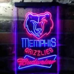 Memphis Grizzlies Neon Sign Budweiser 1