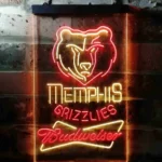 Memphis Grizzlies Neon Sign Budweiser 1