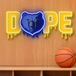 Memphis Grizzlies Neon Sign Dripping Dope 1