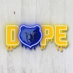 Memphis Grizzlies Neon Sign Dripping Dope 1