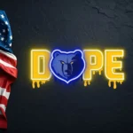 Memphis Grizzlies Neon Sign Dripping Dope 1