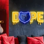 Memphis Grizzlies Neon Sign Dripping Dope 1