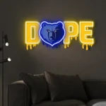 Memphis Grizzlies Neon Sign Dripping Dope 1