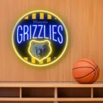 Memphis Grizzlies Neon Sign Vintage Acrylic 1