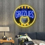 Memphis Grizzlies Neon Sign Vintage Acrylic 1